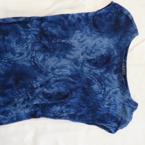 Lauren Ralph Lauren SOFT LINEN Pencil Stretch Dress Size PXS - Picture 3 of 4